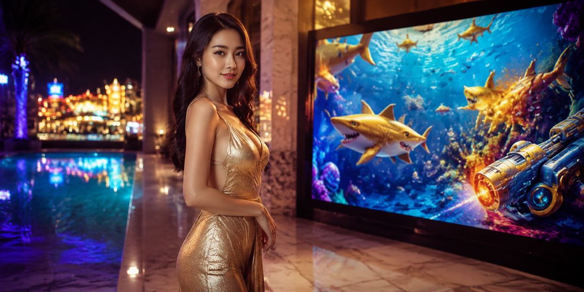 Trò chơi bắn cá ban đêm tại chợ đêm Nha Trang, Việt Nam