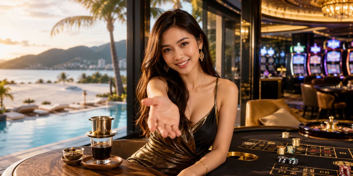 Người chơi thư giãn đặt cược trực tuyến bên bờ biển Nha Trang