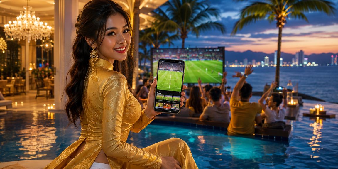 Người hâm mộ bóng đá mặc áo dài đặt cược trực tuyến tại Nha Trang